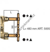 Ramena TECNA 5005 483 mm, přímá