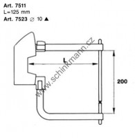 Ramena TECNA 7511 125 mm, větší rozteč (kleště 7900)