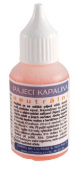 Kapalina pájecí 30ml červená neutrální