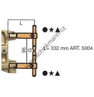 Ramena TECNA 5004 332 mm, přímá