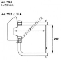 Ramena TECNA 7506 250 mm, větší rozteč (kleště 7900)