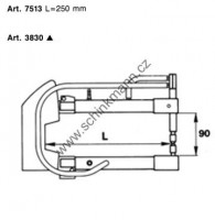 Ramena TECNA 7513 250 mm, vodou chl. (kleště 7903-13-15)