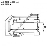 Ramena TECNA 7515 500 mm, vodou chl. (kleště 7903-13-15)