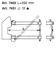 Rameno TECNA 7402 250 mm (kleště 7902 - 7911)