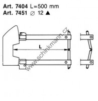 Rameno TECNA 7404 500mm (kleště 7902 - 7911)