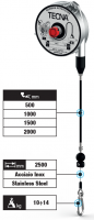 Vyvažovač s bovdenem 500 mm TECNA 9340 10 - 14 kg, lanko 2500 mm