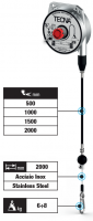 Vyvažovač s bovdenem 500 mm TECNA 9323 6 - 8 kg, lanko 2000 mm